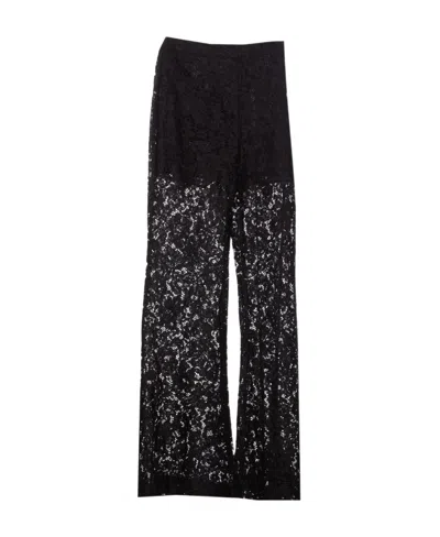 Zimmermann Matchmaker Guipure-lace Flared Trousers In Black