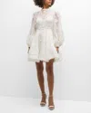 Zimmermann Matchmaker Lift Off Organza Minidress In Ivory