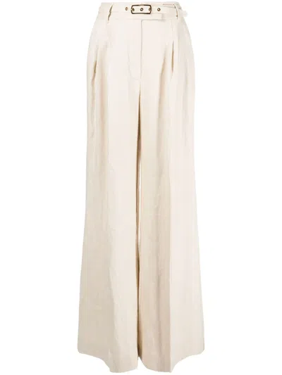 ZIMMERMANN MATCHMAKER WIDE LEG PANT IN STRAW