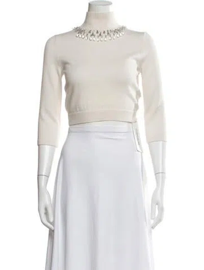 Pre-owned Zimmermann Matchmaker Wool Sweater In Neutrals
