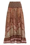 Zimmermann Maxi Skirt With Ruffles Wanderlust In Pink