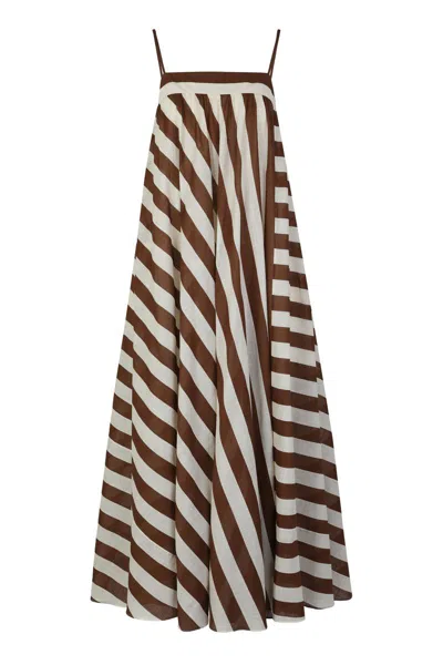 Zimmermann Maxi Stripe Dress Daylight In Multi