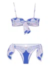 Zimmermann Maxine Convertible Paisley-print Bikini In Purple
