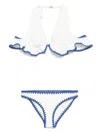 Zimmermann Maxine Crochet Frill Bikini In White