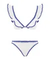 Zimmermann Maxine Crochet Frill Bikini In White