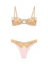 Zimmermann `maxine` Knot Trim Bikini