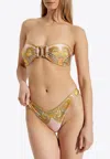 Zimmermann Maxine Knot Trim Printed Bikini In Multicolor