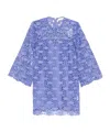 Zimmermann Maxine Guipure Lace Mini Dress In Blue