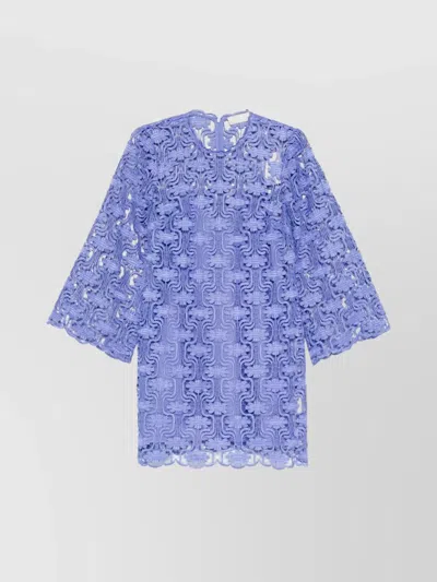ZIMMERMANN MAXINE LACE TUNIC DRESS