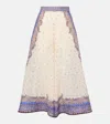 Zimmermann Maxine Wide Leg Printed Trousers In Multicoloured