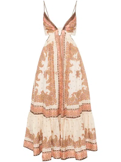ZIMMERMANN ZIMMERMANN MAXINE PLUNGE LONG DRESS