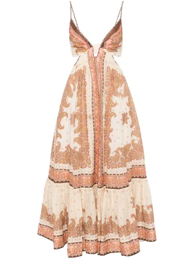 ZIMMERMANN MAXINE PLUNGE MAXI DRESS