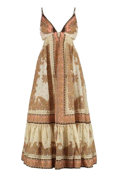 Zimmermann Maxine Ramie Dress In Neutral