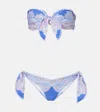 ZIMMERMANN MAXINE SCARF TIE PAISLEY BIKINI