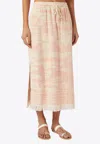 ZIMMERMANN MAXINE TOWELING MIDI SKIRT