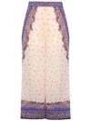 Zimmermann Maxine Wide Leg Printed Trousers In Neutrals