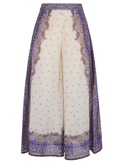 ZIMMERMANN ZIMMERMANN MAXINE WIDE LEG CROPPED PANT