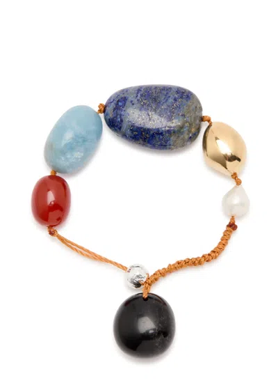 Zimmermann Mellow Stone-embellished Cord Bracelet In Multi