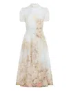Zimmermann Memento Picnic Floral Midi Dress In Multi