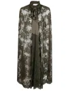 Zimmermann Memento Lace Cape In Green