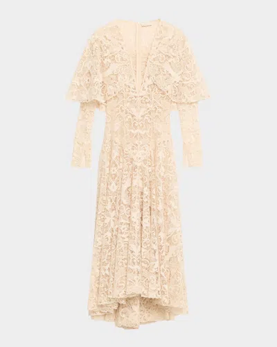 ZIMMERMANN MEMENTO LONG-SLEEVE LACE DRESS
