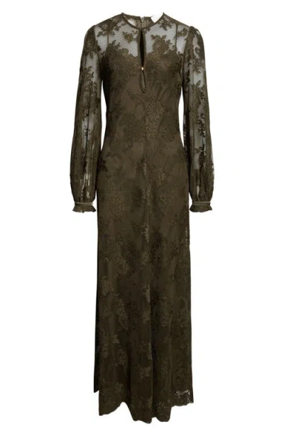 ZIMMERMANN ZIMMERMANN MEMENTO LONG SLEEVE LACE MAXI DRESS