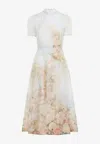 Zimmermann Memento Picnic Floral Midi Dress In Multi