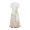 Zimmermann Memento Picnic Floral Midi Dress In Neutral