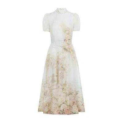 ZIMMERMANN MEMENTO PICNIC MIDI DRESS