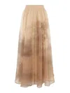 Zimmermann Silk Maxi Dress In Brown
