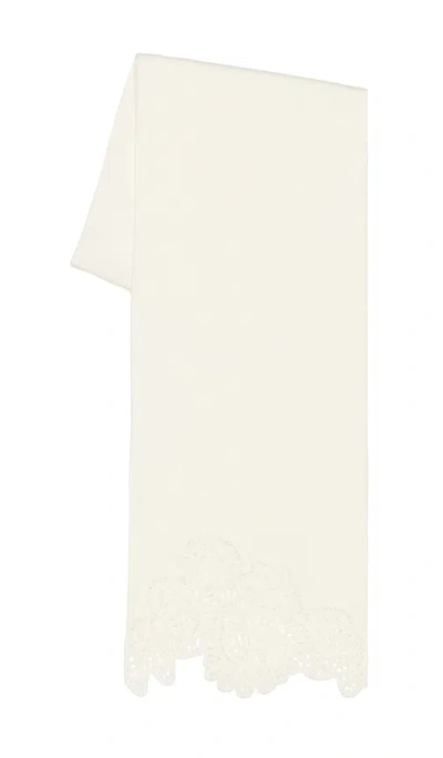 Zimmermann Merino Lace Scarf In Cream