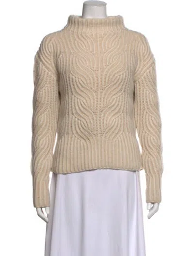 Pre-owned Zimmermann Merino Wool Patterned Sweater In Neutrals