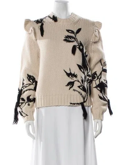 Pre-owned Zimmermann Merino Wool Printed Sweater In Multi