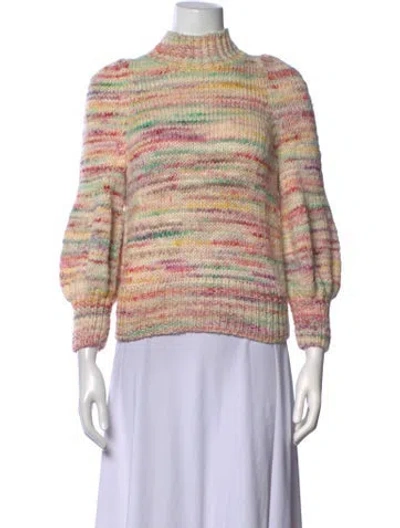 Pre-owned Zimmermann Merino Wool Striped Sweater W/ Tags In Neutrals