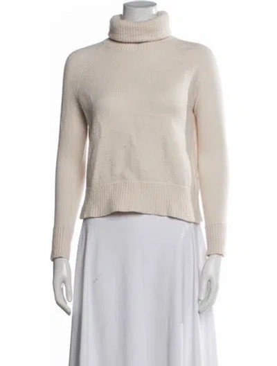 Pre-owned Zimmermann Merino Wool Turtleneck Sweater In Blue