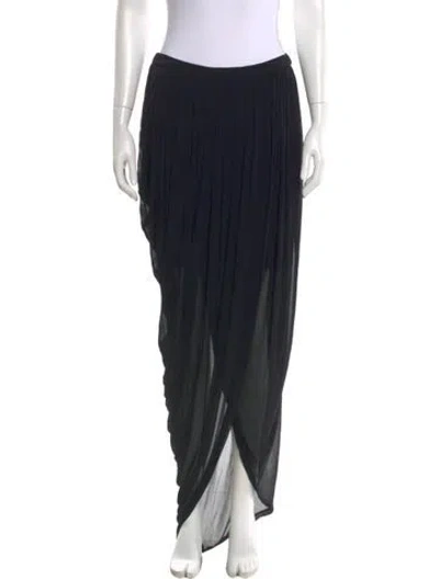 Pre-owned Zimmermann Mesh Accents Long Skirt In Black