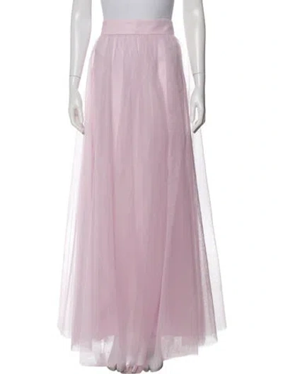 Pre-owned Zimmermann Mesh Long Skirt In Pink