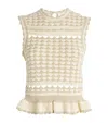 Zimmermann Metallic Crochet Wanderlust Top In Brown