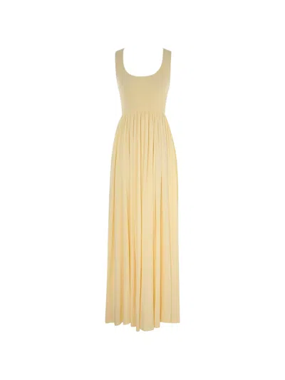 Zimmermann Metallic-jersey Maxi Dress In Multi