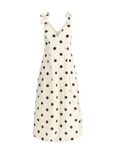 Zimmermann Crush V Neck Midi Dress In Multicolor