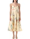 Zimmermann Yellow Linen Acacia Midi Dress