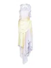 Zimmermann Harmony Draped Silk Midi Dress In Multicolour
