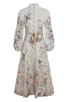 Zimmermann Midi Dress Rebellion In Multi