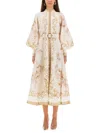 Zimmermann Midi Dress With Buttons "hypnotic" In Sand