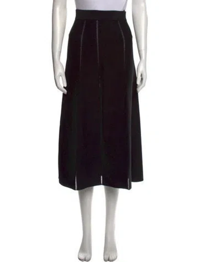 Pre-owned Zimmermann Midi Length Skirt In Black
