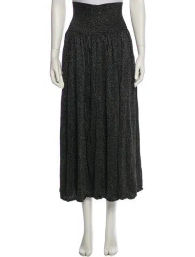Pre-owned Zimmermann Midi Length Skirt In Black