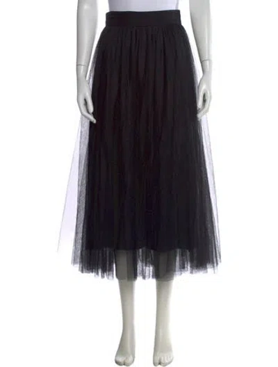 Pre-owned Zimmermann Midi Length Skirt In Black