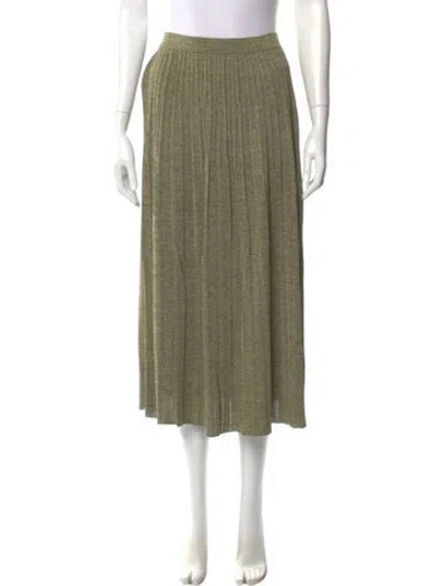 Pre-owned Zimmermann Midi Length Skirt In Green