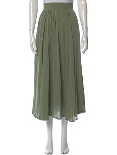 Pre-owned Zimmermann Midi Length Skirt In Green
