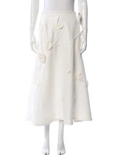 Pre-owned Zimmermann Midi Length Skirt In Neutral